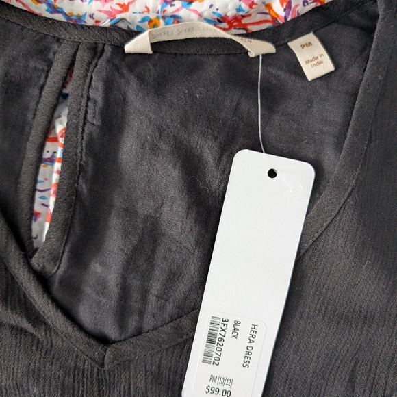 NEW Women's Soft Surroundings Black Medium Petite Dress Hera - Picture 7 of 7